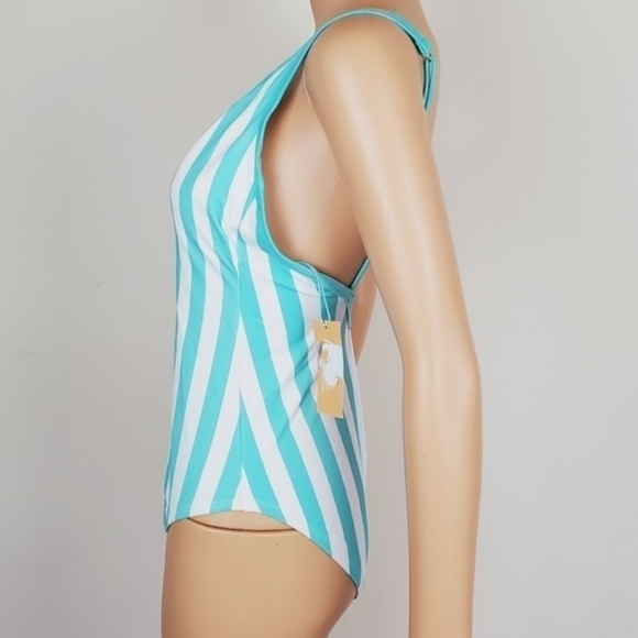 Kora Sol stripe one piece swimsuit size M - Picture 8 of 14